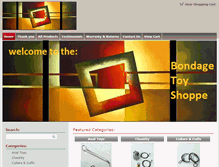 Tablet Screenshot of bondagetoyshoppe.com